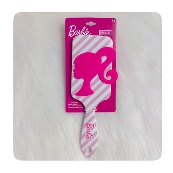 NEW Pink BARBIE BRUSH Hair Comb Styling Paddle Brush Retro Barbie Head NIP! - Picture 5 of 6
